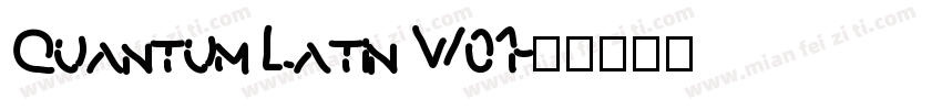 Quantum Latin W01字体转换
